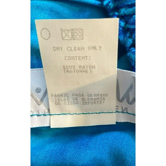 Platinum Dorothy Schoelen 2-Piece Set Hot Tropicals Blouse Pants Large NWT $168 - Picture 12 of 12